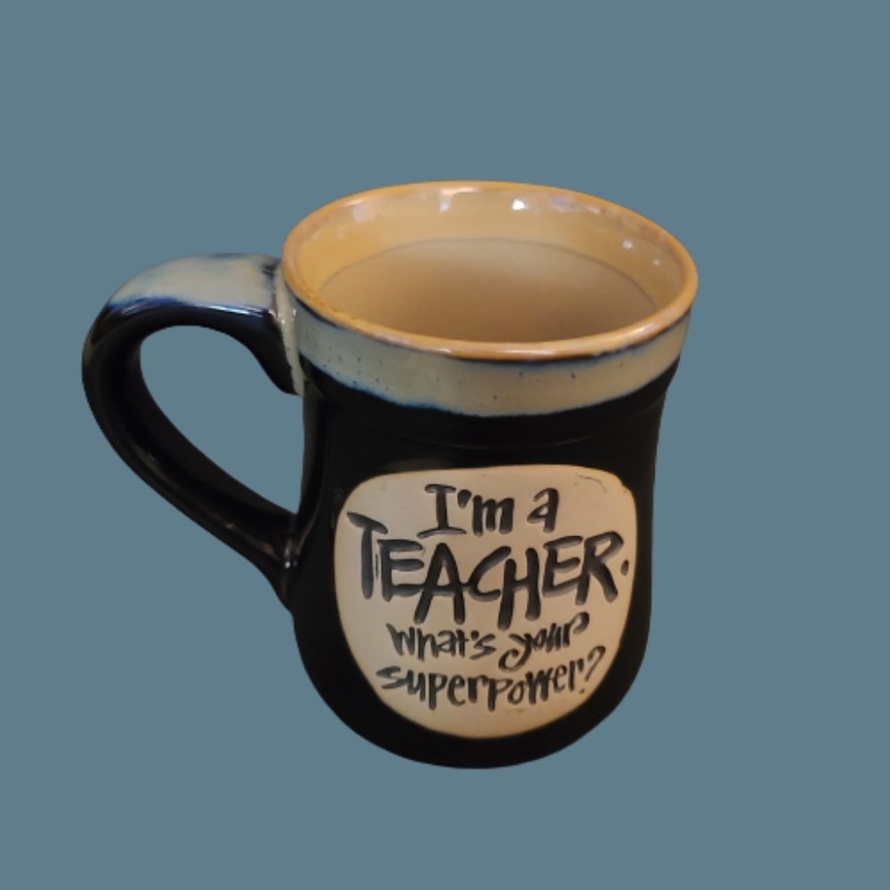NWOT burton+BURTON Stoneware Teacher Mug